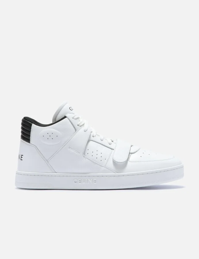 Leather High-Top Sneakers