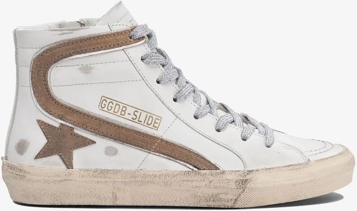 Leather High-Top Sneakers