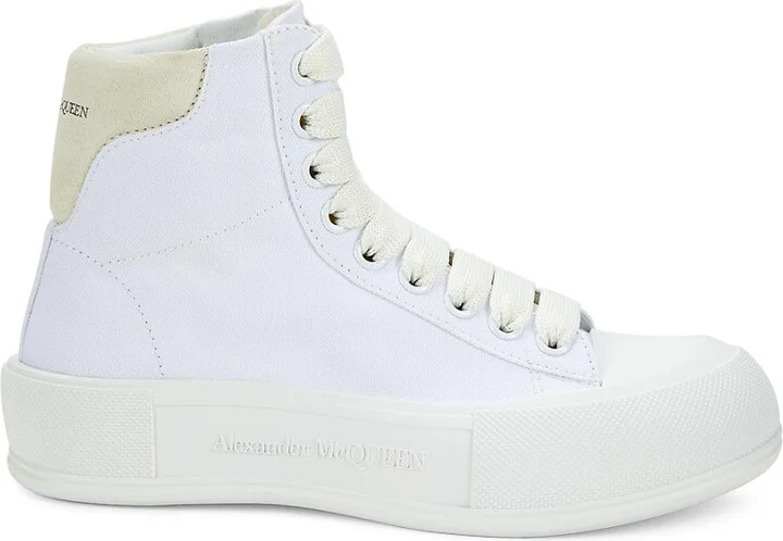 Leather High-Top Sneakers