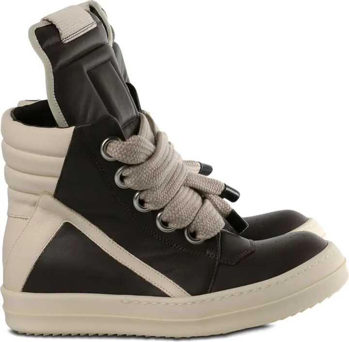 Leather High-Top Sneakers
