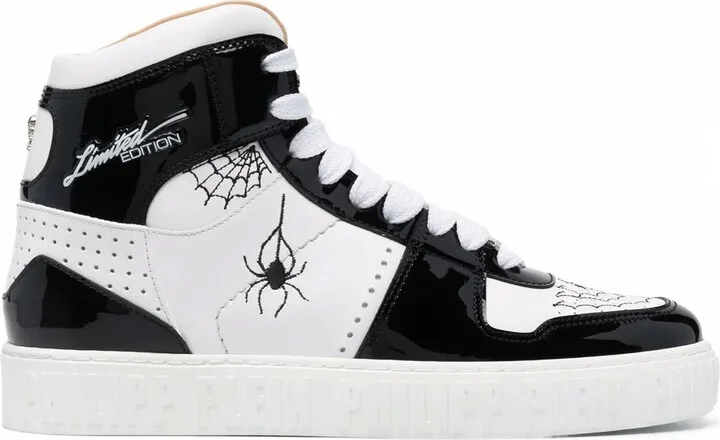 Leather High-Top Sneakers