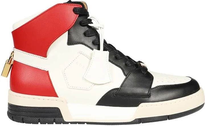 Leather High-top Sneakers
