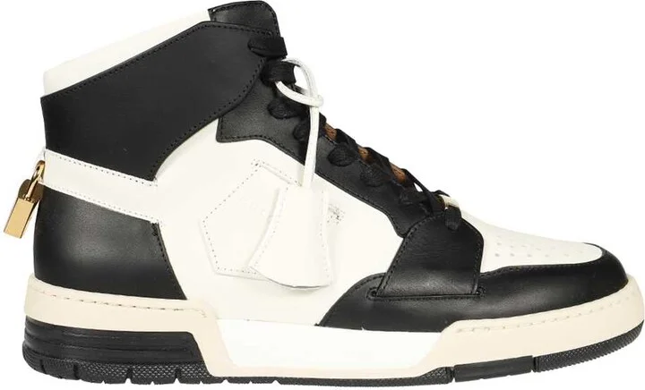 Leather High-top Sneakers