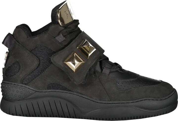 Leather High-top Sneakers