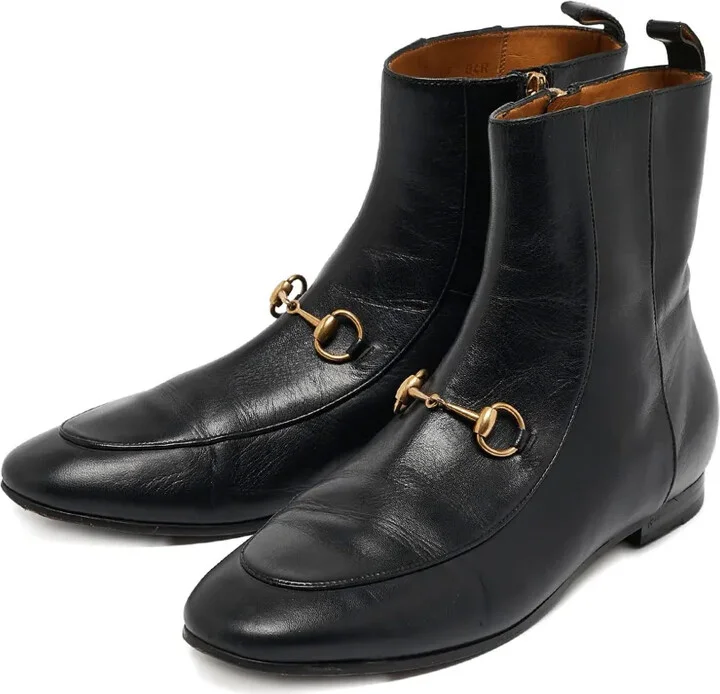 Leather Horsebit Boots - Image 2