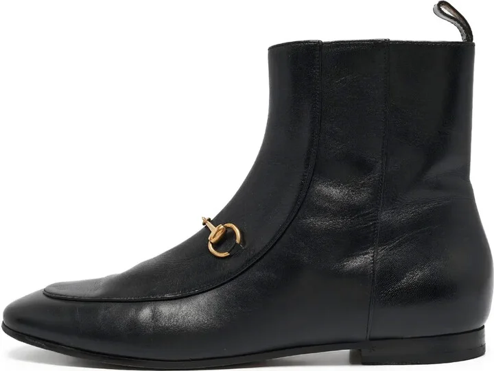 Leather Horsebit Boots