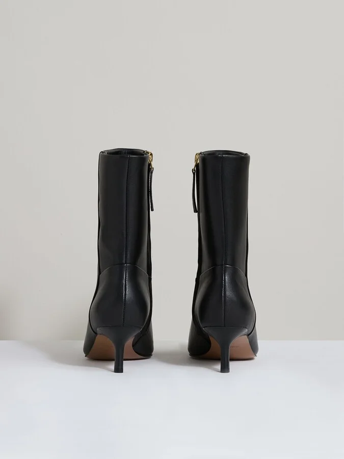 Leather Kitten-heel Ankle Boots - Image 5