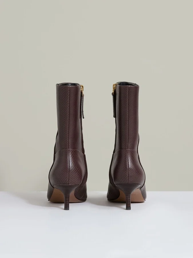 Leather Kitten-heel Ankle Boots - Image 5
