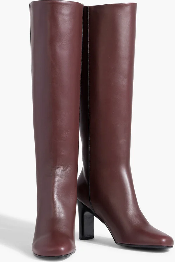 Leather knee boots - Image 5