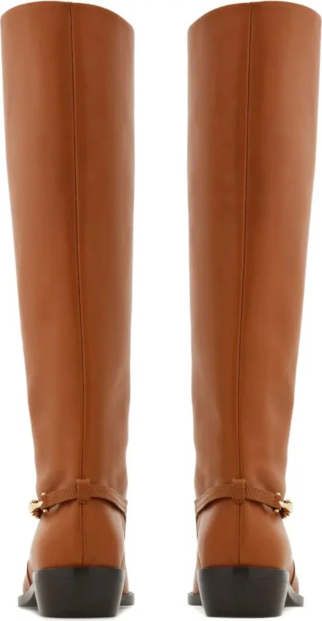 Leather Knee Boots - Image 3