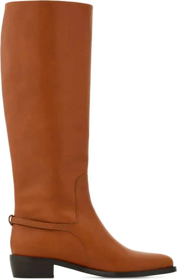Leather Knee Boots - Image 4