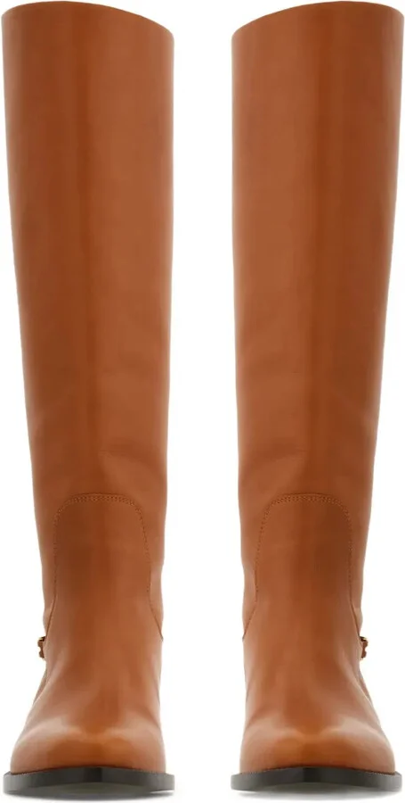 Leather Knee Boots - Image 5
