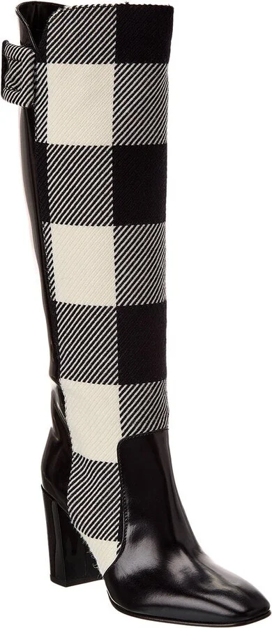 Leather Knee-High Boot