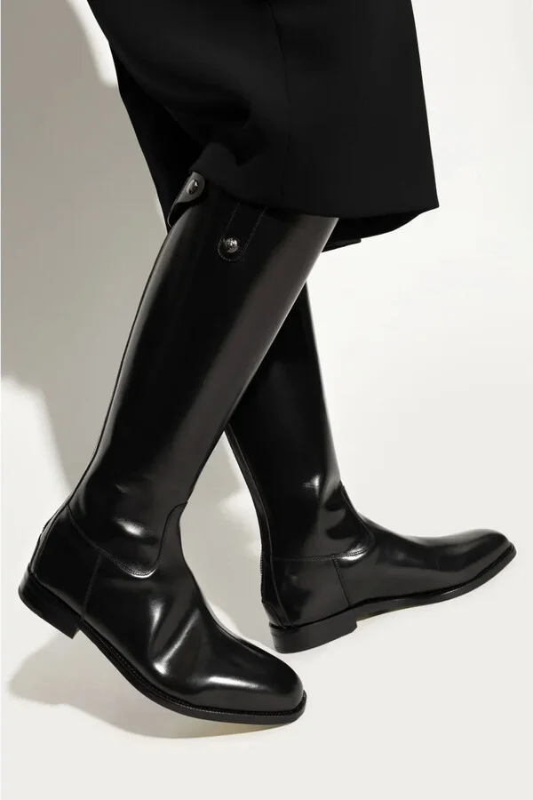Leather Knee-High Boots - Image 2
