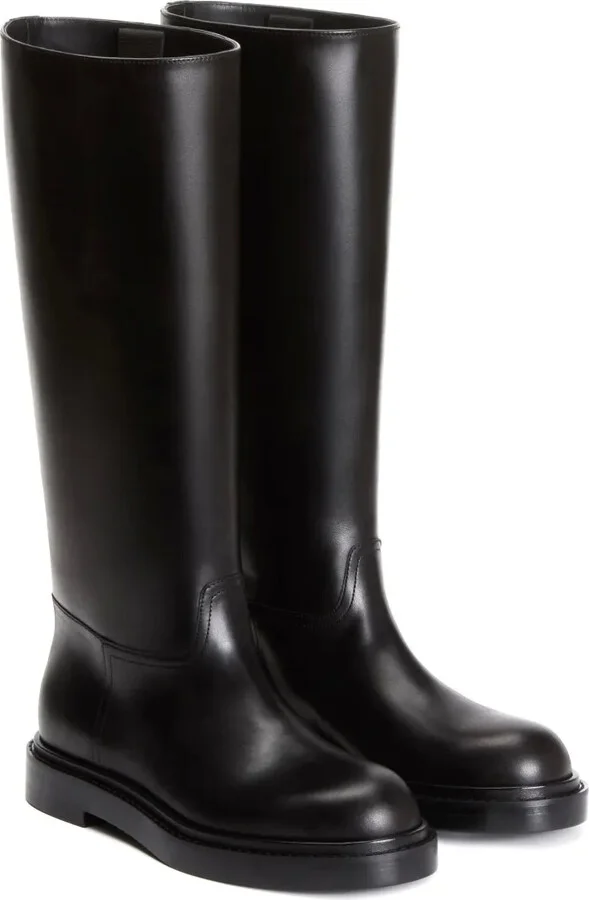 Leather Knee-High Boots - Image 2