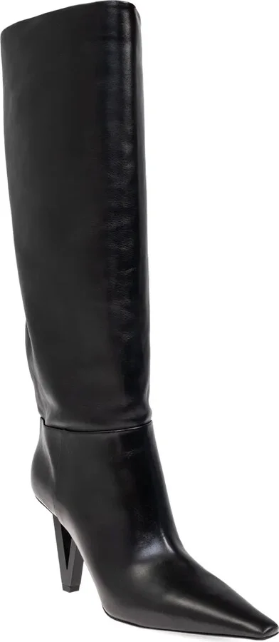 Leather Knee-High Boots - Image 2