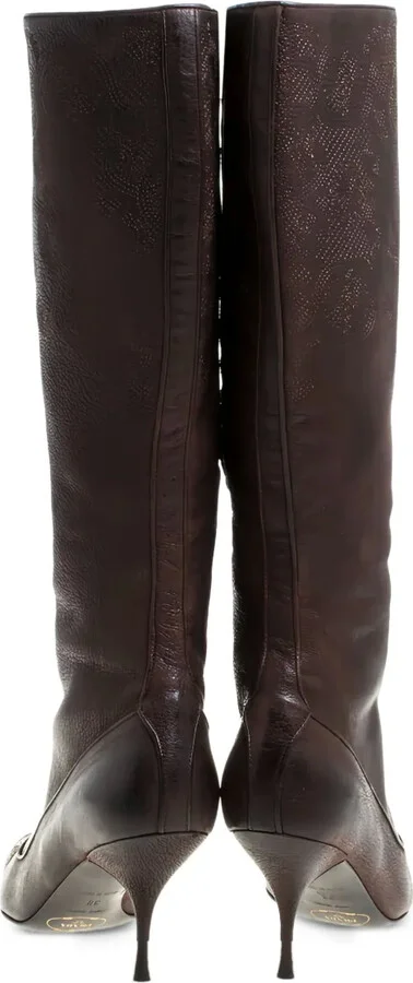Leather Knee-High Boots - Image 4