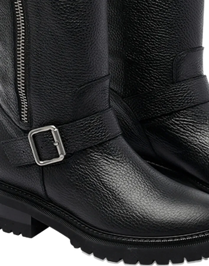 Leather Knee-High Boots - Image 4