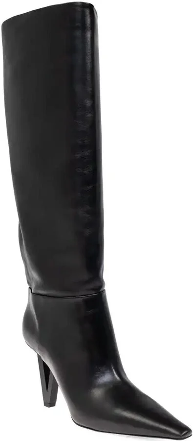 Leather Knee-High Boots - Image 2