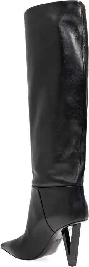 Leather Knee-High Boots - Image 3