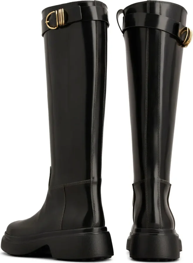 Leather Knee-High Boots - Image 3