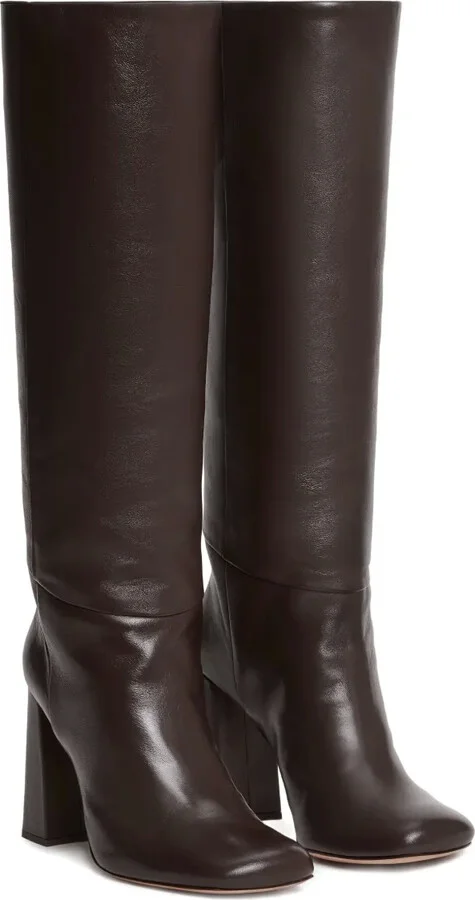 Leather Knee-High Boots - Image 2