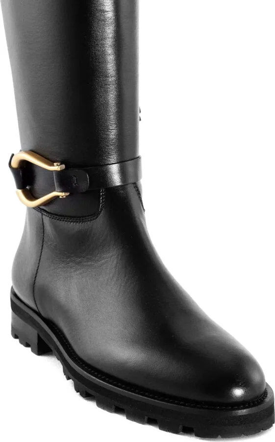 Leather Knee-High Boots - Image 3