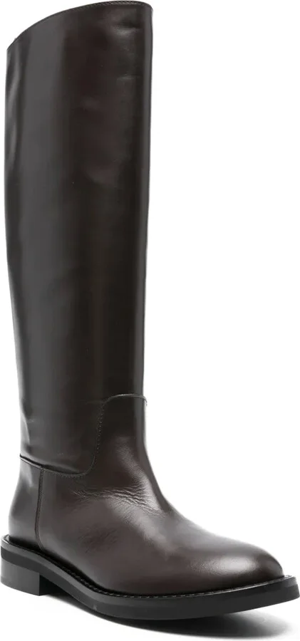 Leather Knee-High Boots - Image 2