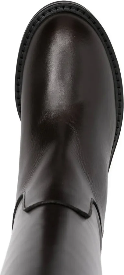 Leather Knee-High Boots - Image 4