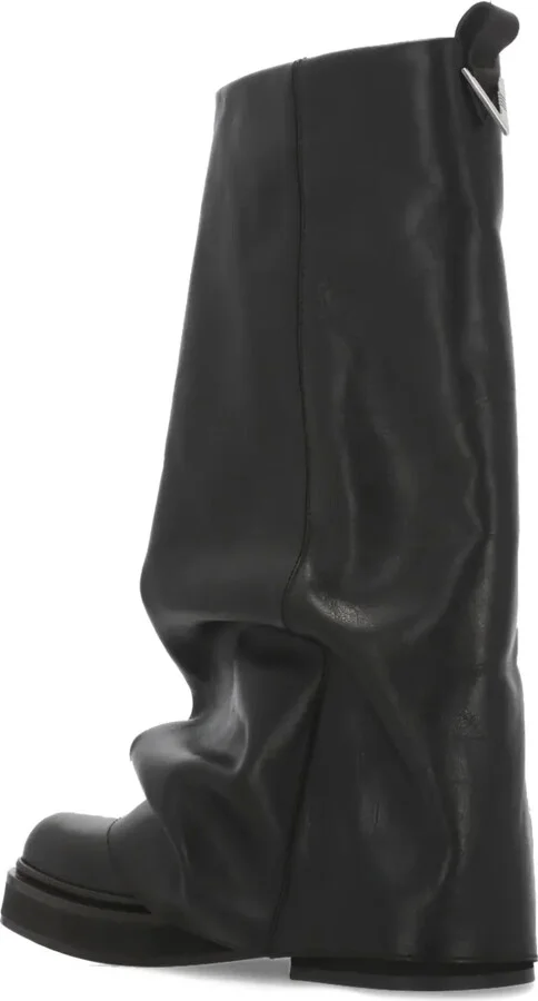 Leather Knee-High Boots - Image 2