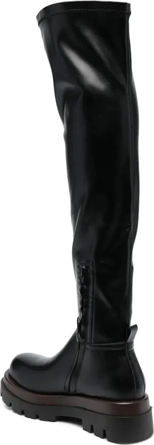 Leather Knee-High Boots - Image 3