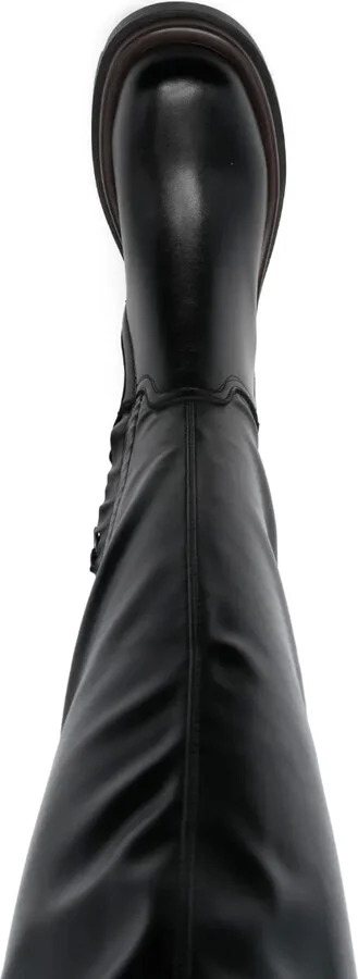 Leather Knee-High Boots - Image 4