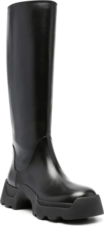 Leather Knee-High Boots - Image 2