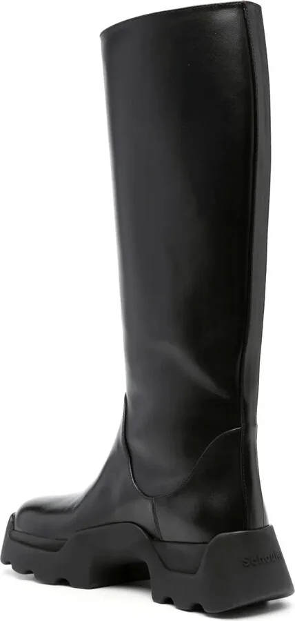 Leather Knee-High Boots - Image 3