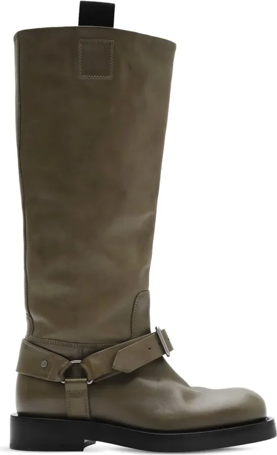 Leather Knee-High Boots