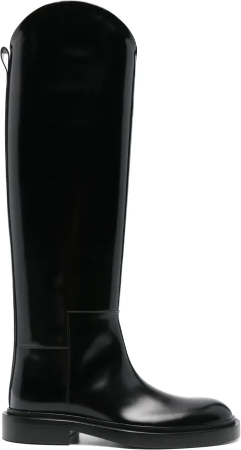 Leather Knee-High Boots