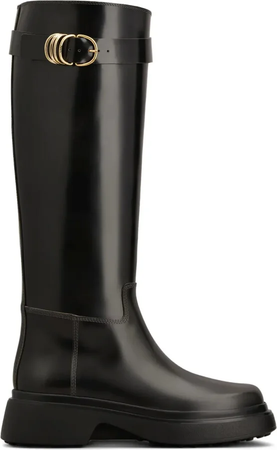 Leather Knee-High Boots