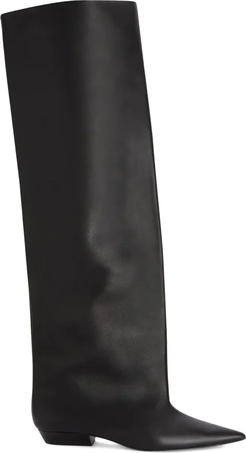 Leather Knee-High Boots