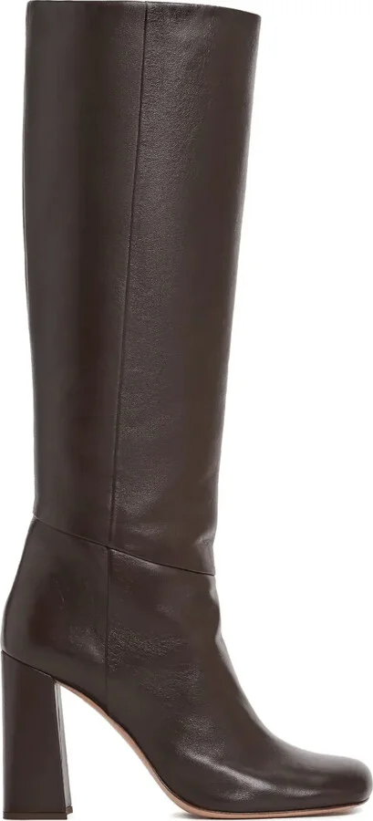 Leather Knee-High Boots