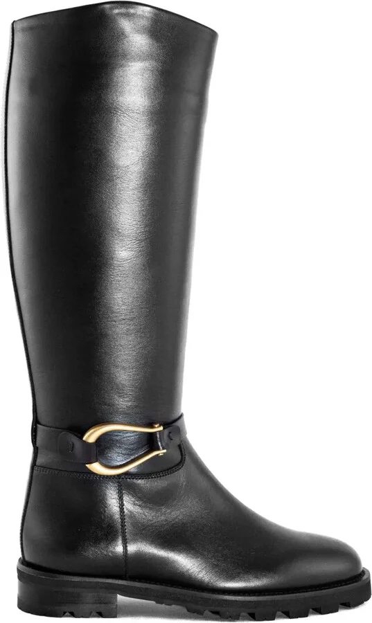 Leather Knee-High Boots