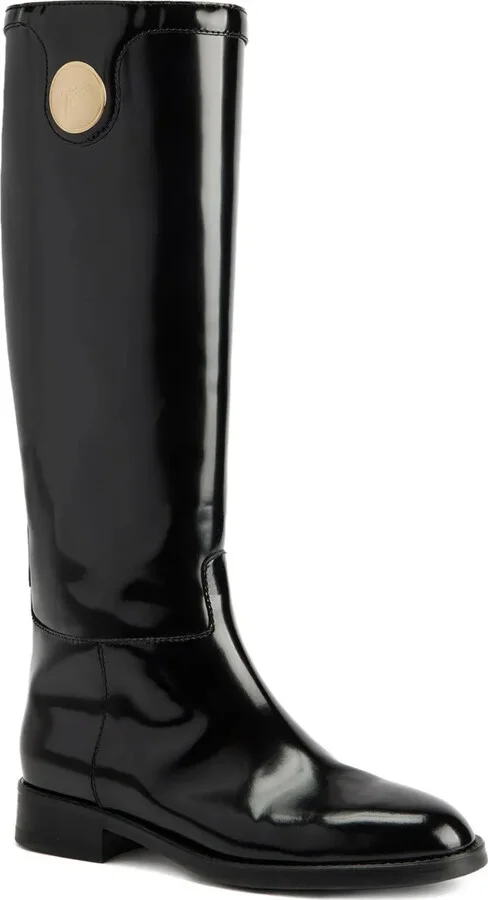 Leather Knee-High Boots