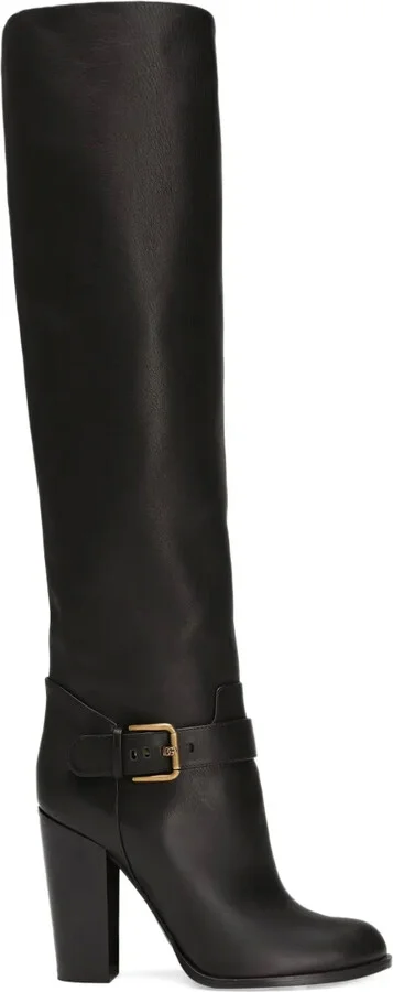 Leather Knee-High Boots