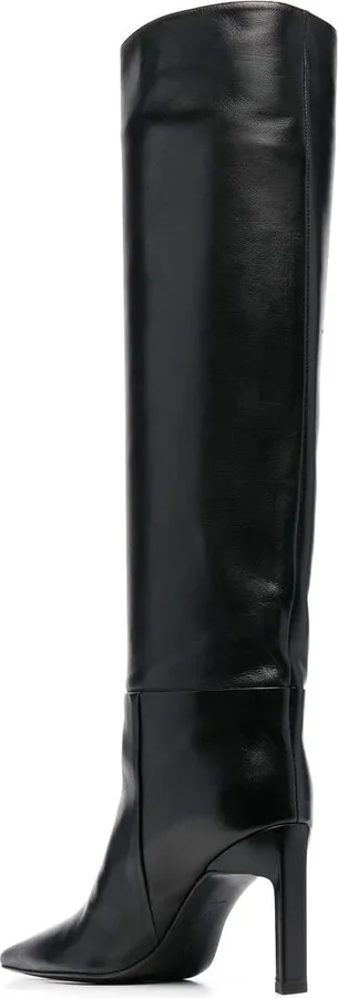 Leather Knee-Length Boots - Image 3