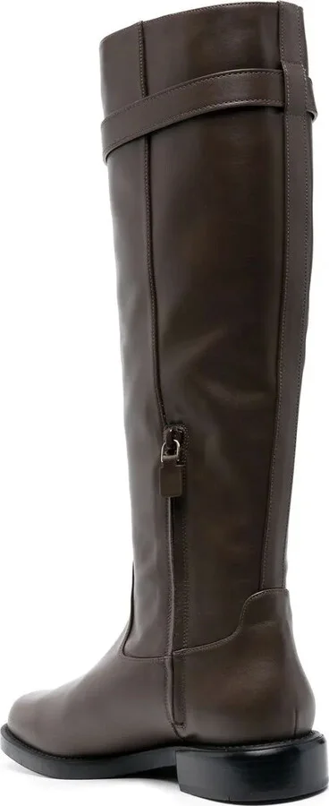 Leather Knee-Length Boots - Image 3