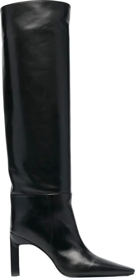 Leather Knee-Length Boots