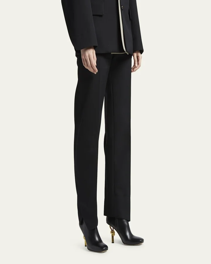 Leather Knot-Heel Ankle Booties - Image 2