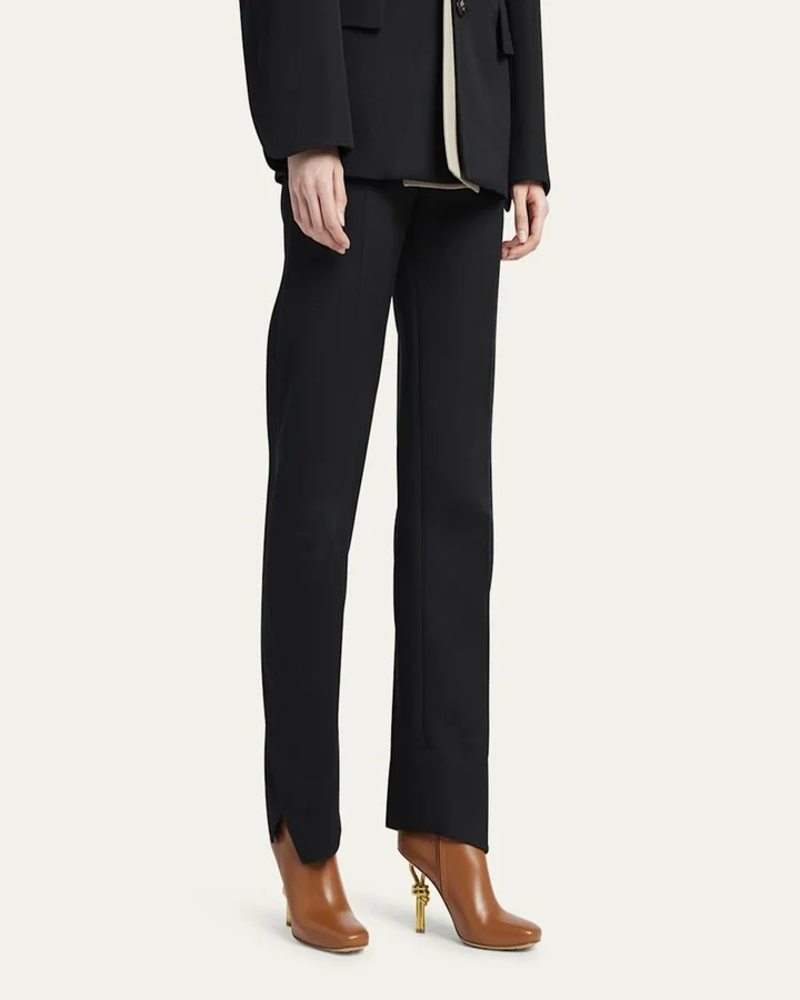 Leather Knot-Heel Ankle Booties - Image 2