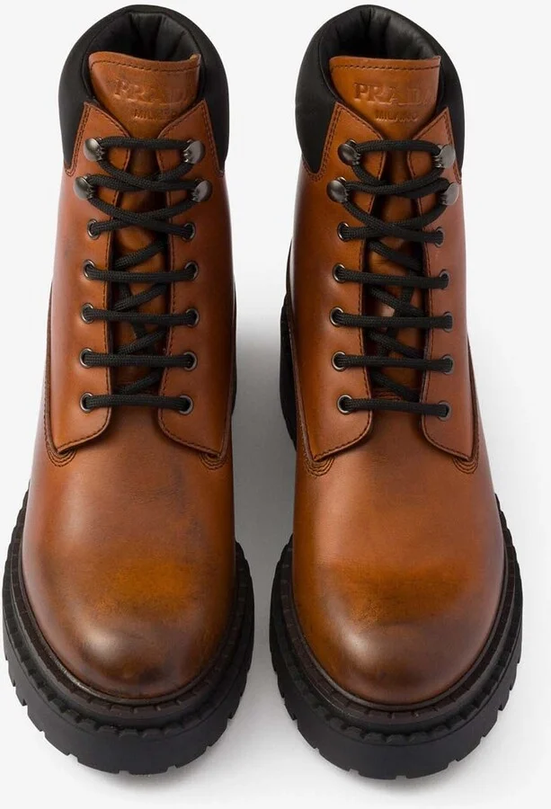 Leather Lace-Up Ankle Boots - Image 2