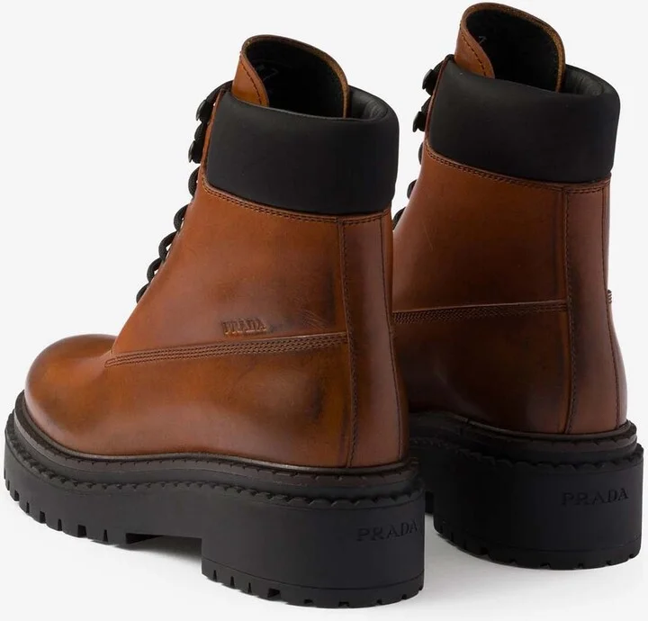 Leather Lace-Up Ankle Boots - Image 3