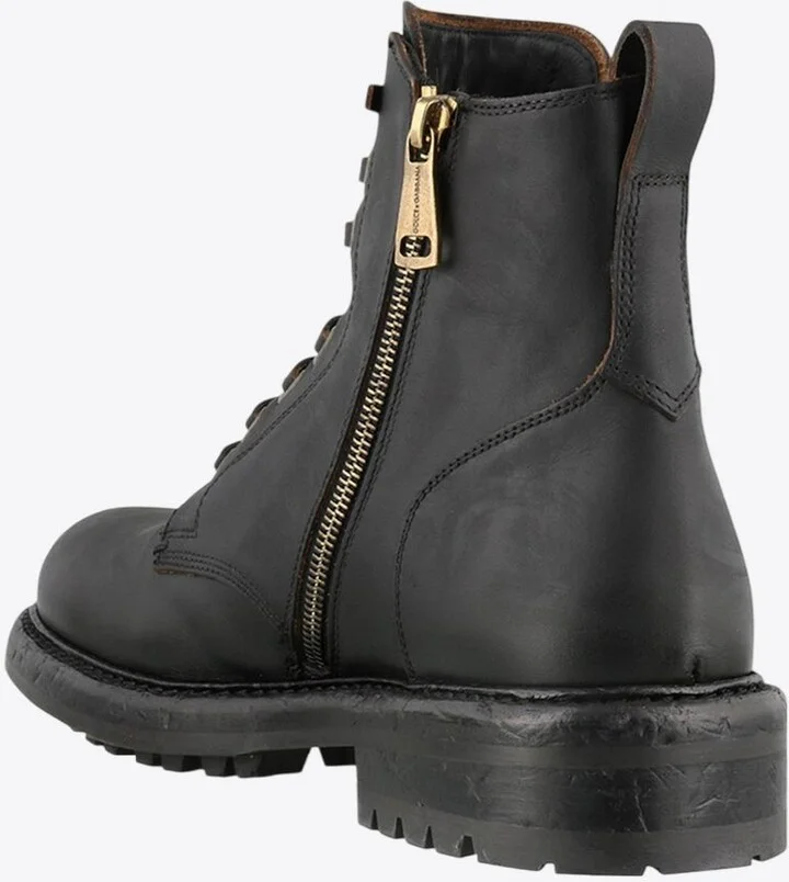 Leather Lace-Up Ankle Boots - Image 2